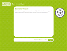 Tablet Screenshot of clubs.wecycle.nl